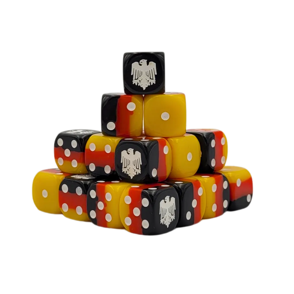 Germany Round 16mm (25 Stück)-Baron of Dice-Radaddel