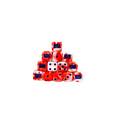 British - Flag Round 16mm (25 Stück)-Baron of Dice-Radaddel