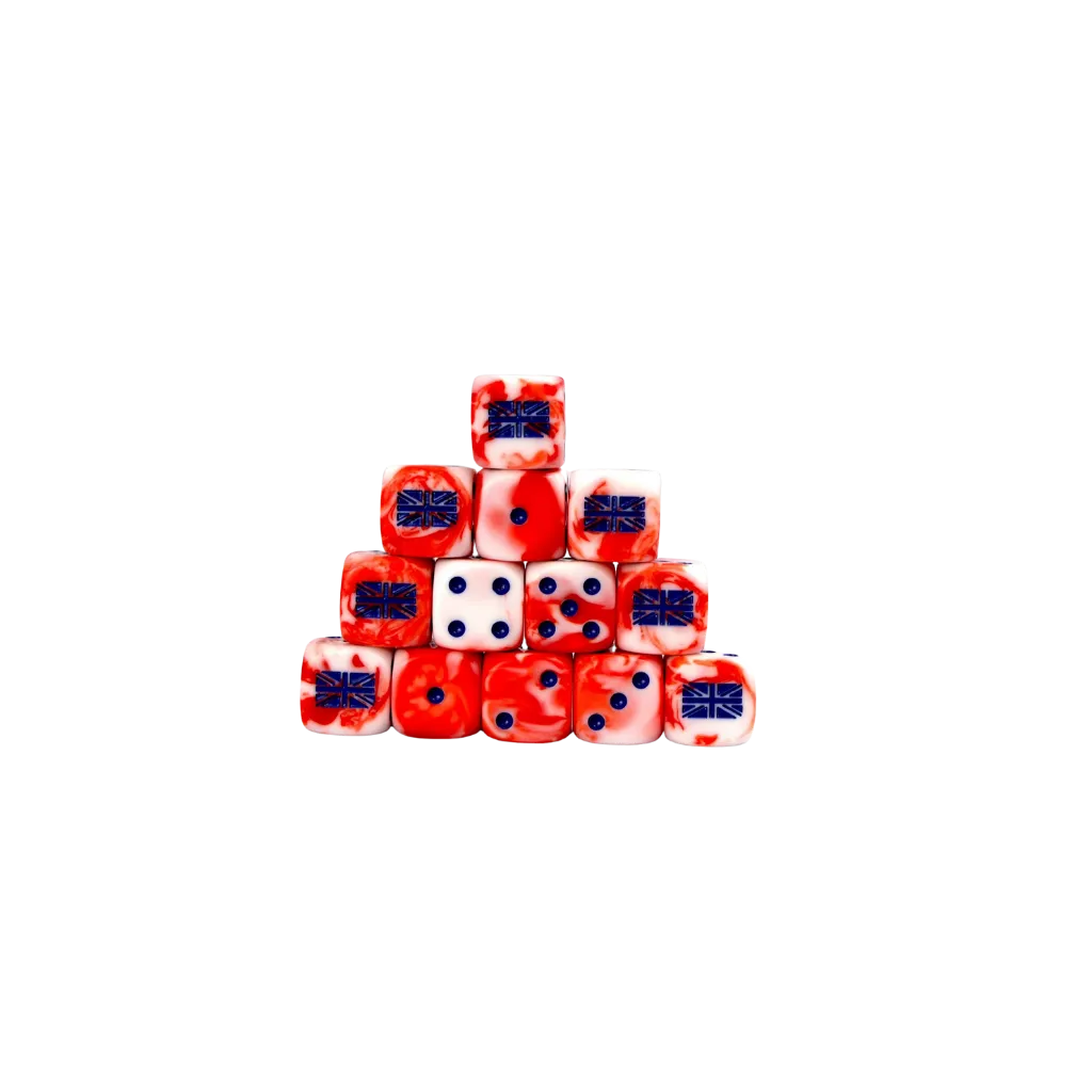 British - Flag Round 16mm (25 Stück)-Baron of Dice-Radaddel