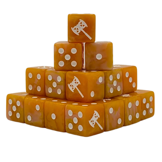 Dwarven Axe Square Dice 16mm Square (25 Stück)-Baron of Dice-Radaddel