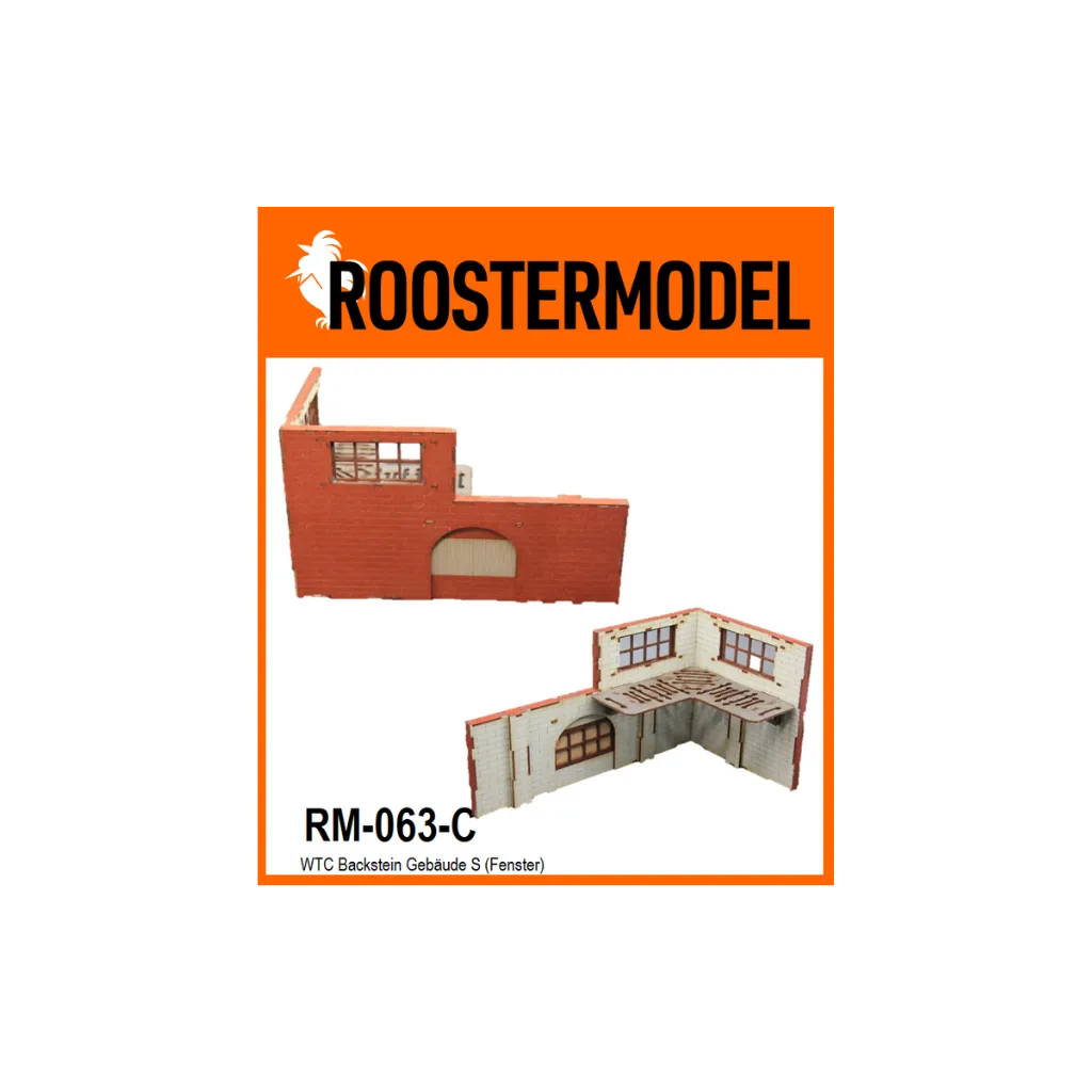 WTC Backstein Gebäude S (Fenster)-Roostermodel-Radaddel