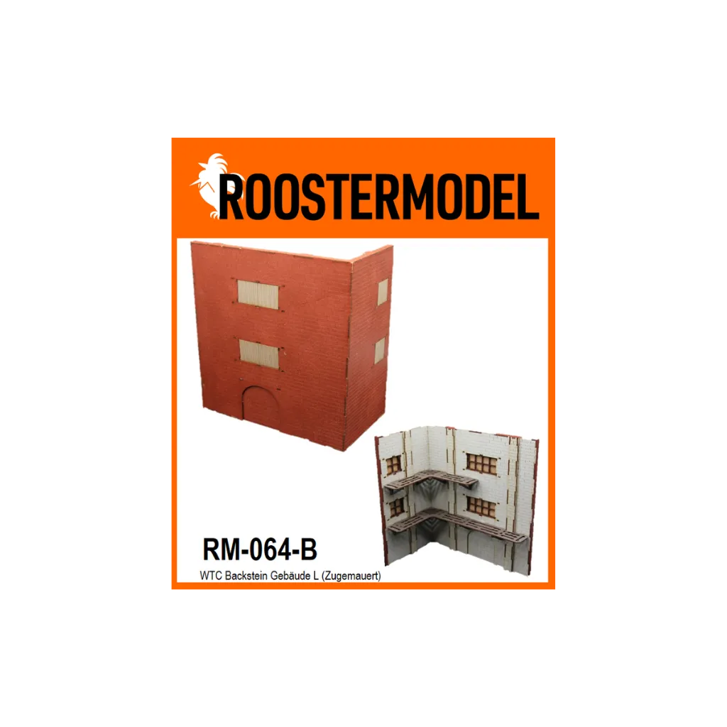 WTC Backstein Gebäude L Zugemauert-Roostermodel-Radaddel