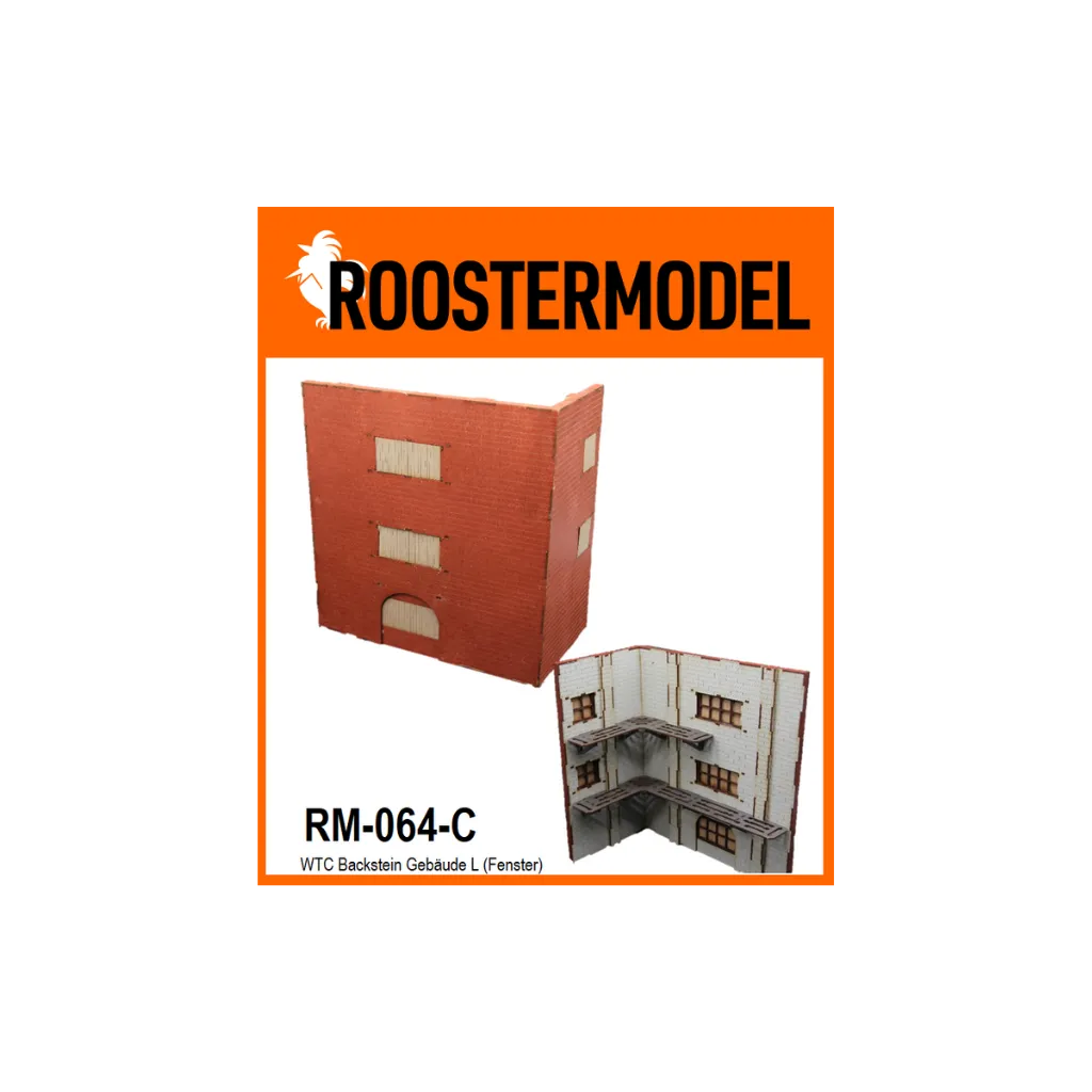 WTC Backstein Gebäude L (Fenster)-Roostermodel-Radaddel