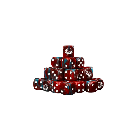Sun Scarab Red Round 16mm (25 Stück)-Baron of Dice-Radaddel