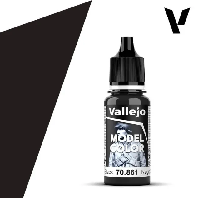 Model Color Glossy Black 18 ml (192)-Vallejo-Radaddel