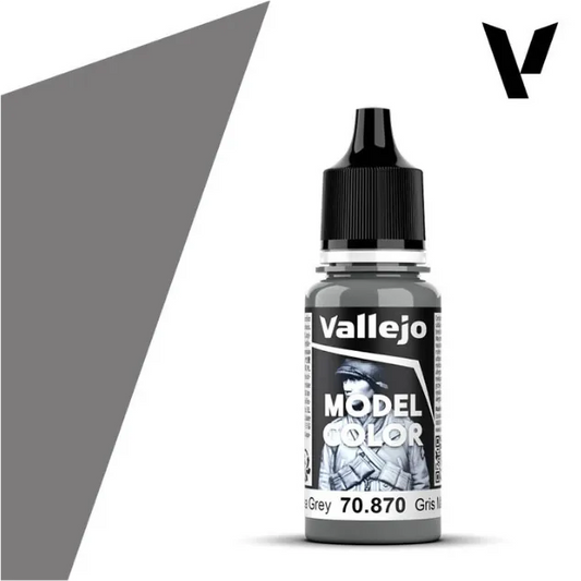 Model Color Medium Sea Grey 18 ml (181)-Vallejo-Radaddel