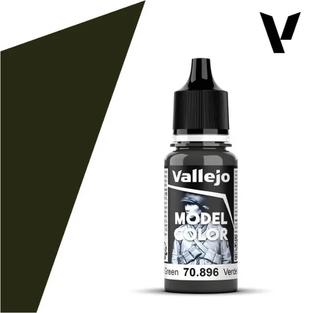 Model Color German Camouflage Extra Dark Green 18 ml (102)-Vallejo-Radaddel
