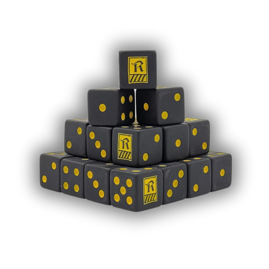 Radaddel Dice Yellow Square 16mm (25 Stück)-Baron of Dice-Radaddel