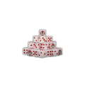 Universal Peace White Square 16mm (25 Stück)-Baron of Dice-Radaddel