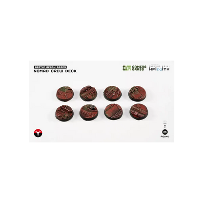 Nomad Crew Deck Round 25mm (8x)-Gamers Grass-Radaddel