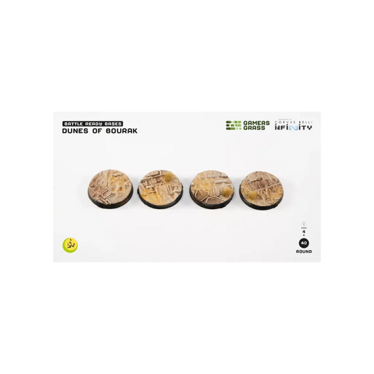 Dunes of Bourak Round 40mm (4x)-Gamers Grass-Radaddel