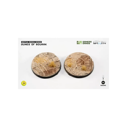 Dunes of Bourak Round 55mm (2x)-Gamers Grass-Radaddel