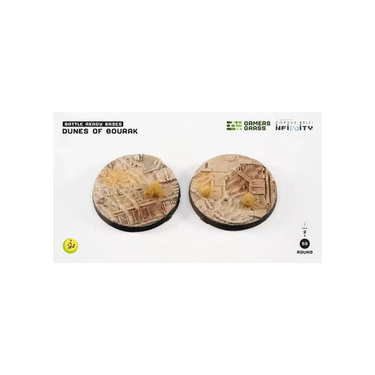 Dunes of Bourak Round 55mm (2x)-Gamers Grass-Radaddel