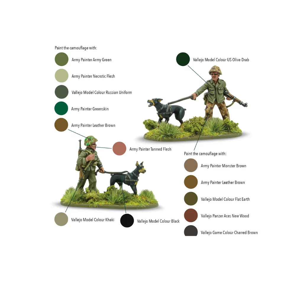 USMC War Dog Teams-Warlord Games-Radaddel