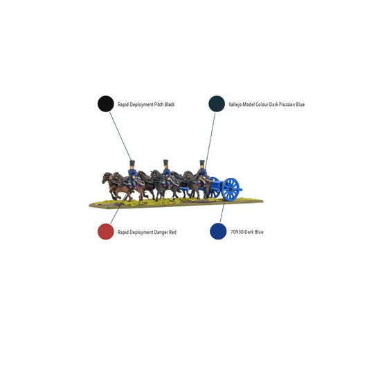 BP Epic Battles: Waterloo - Prussian Horse Artillery Limber-Warlord Games-Radaddel