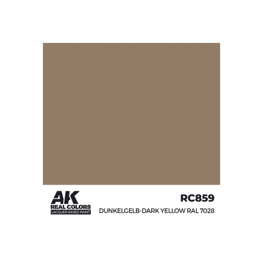AK Real Colors Dunkelgelb-Dark Yellow RAL 7028 17 ml-AK-Interactive-Radaddel
