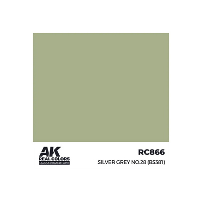 AK Real Colors Silver Grey No.28 (BS381) 17 ml-AK-Interactive-Radaddel