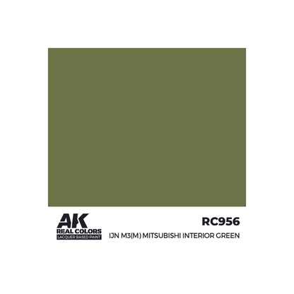 AK Real Colors IJN M3 (M) MITSUBISHI Interior Green 17 ml-AK-Interactive-Radaddel