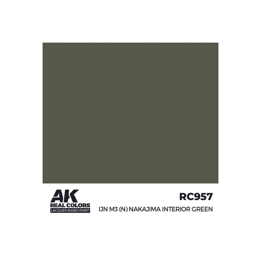 AK Real Colors IJN M3 (N) Nakajima Interior Green 17 ml-AK-Interactive-Radaddel