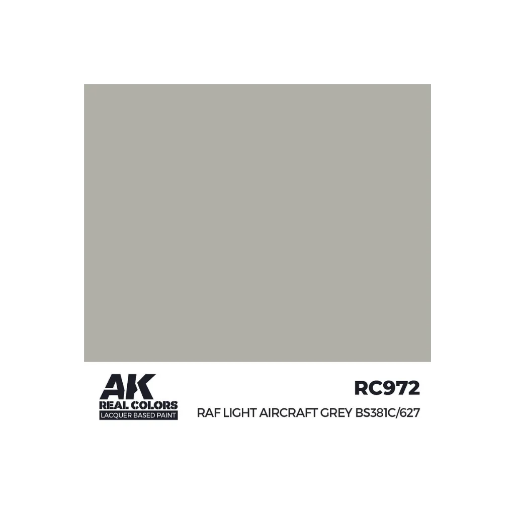 AK Real Colors RAF Light Aircraft Grey BS381C/627 17 ml-AK-Interactive-Radaddel
