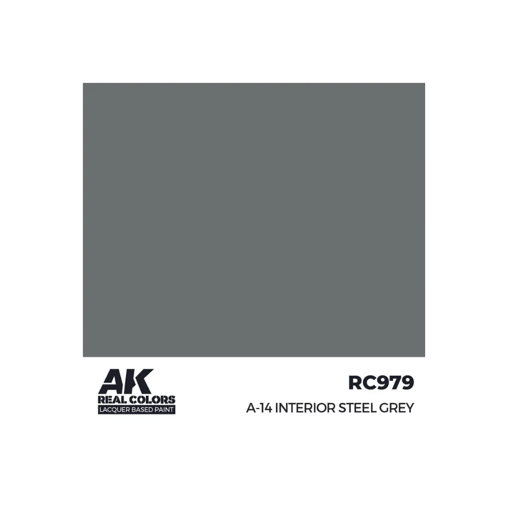 AK Real Colors A-14 Interior Steel Grey 17 ml-AK-Interactive-Radaddel