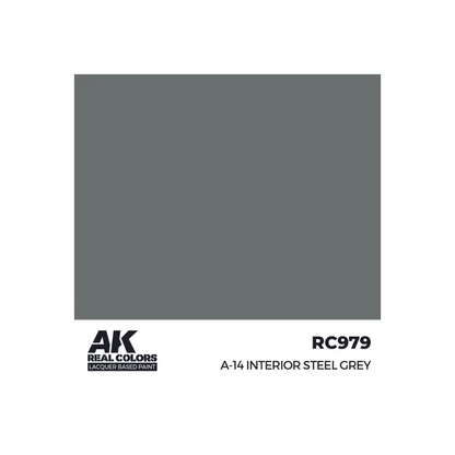 AK Real Colors A-14 Interior Steel Grey 17 ml-AK-Interactive-Radaddel