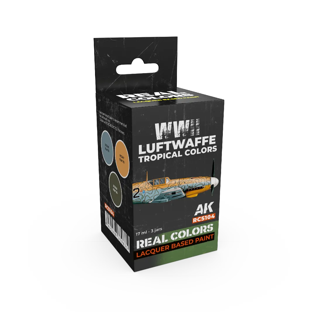 AK Real Colors WWII Luftwaffe Tropical Colors SET-AK-Interactive-Radaddel