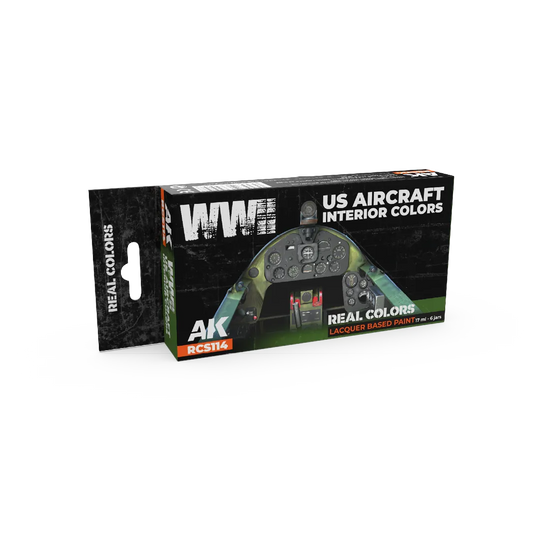 AK Real Colors WWII US Aircraft Interior Colors SET-AK-Interactive-Radaddel