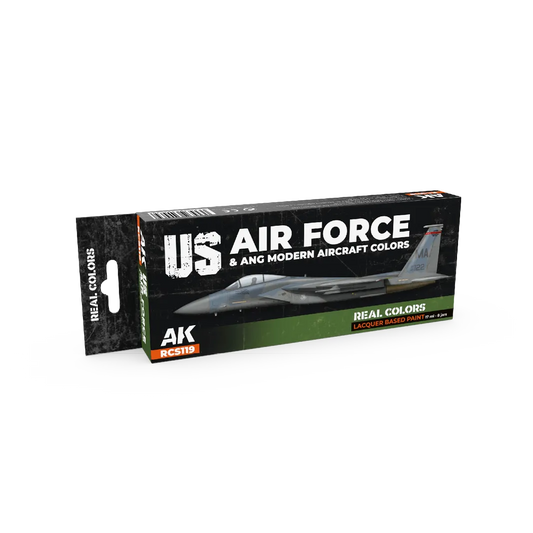AK Real Colors US Air Force & ANG Modern Aircraft Colors SET-AK-Interactive-Radaddel