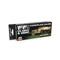 AK Real Colors WWII US Army & USMC Camouflage Colors SET-AK-Interactive-Radaddel
