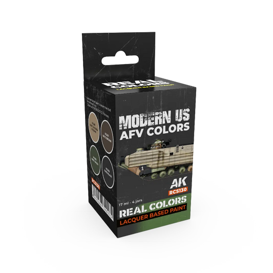 AK Real Colors Modern US AFV Colors SET-AK-Interactive-Radaddel