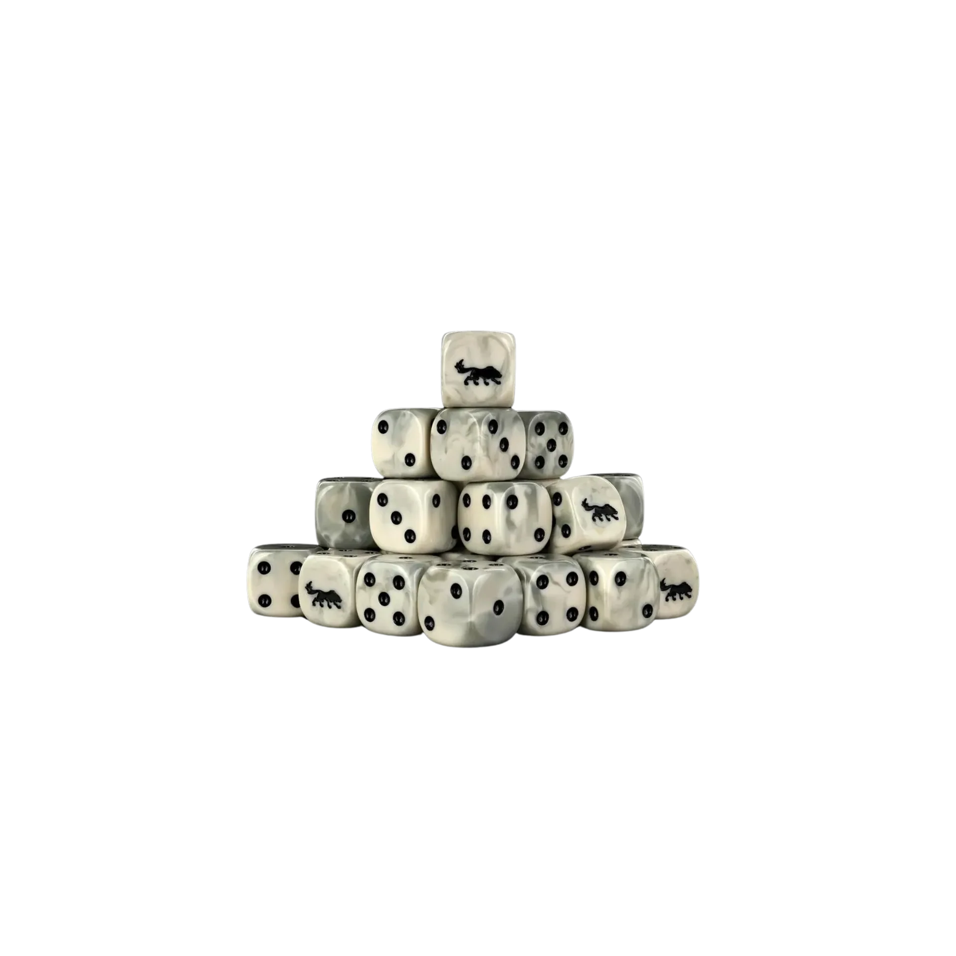 Direwolf Dice 16mm Round (25 Stück)-Baron of Dice-Radaddel