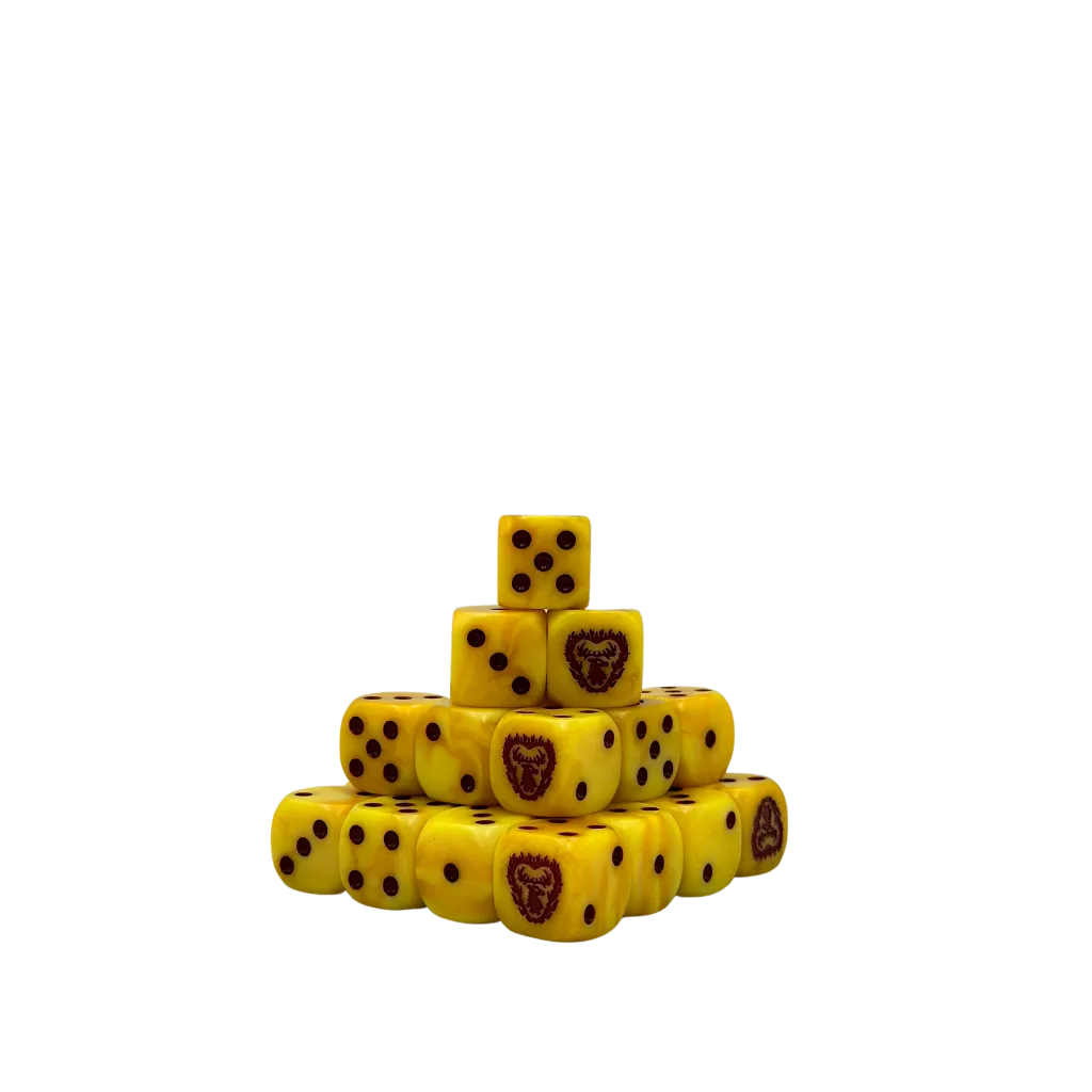 Stag on Fire Dice 16mm Round (25 Stück)-Baron of Dice-Radaddel