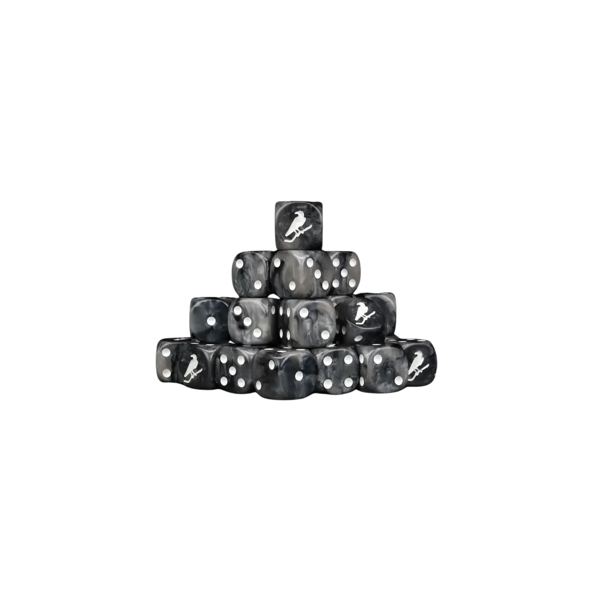 Black Crow Dice 16mm Round (25 Stück)-Baron of Dice-Radaddel