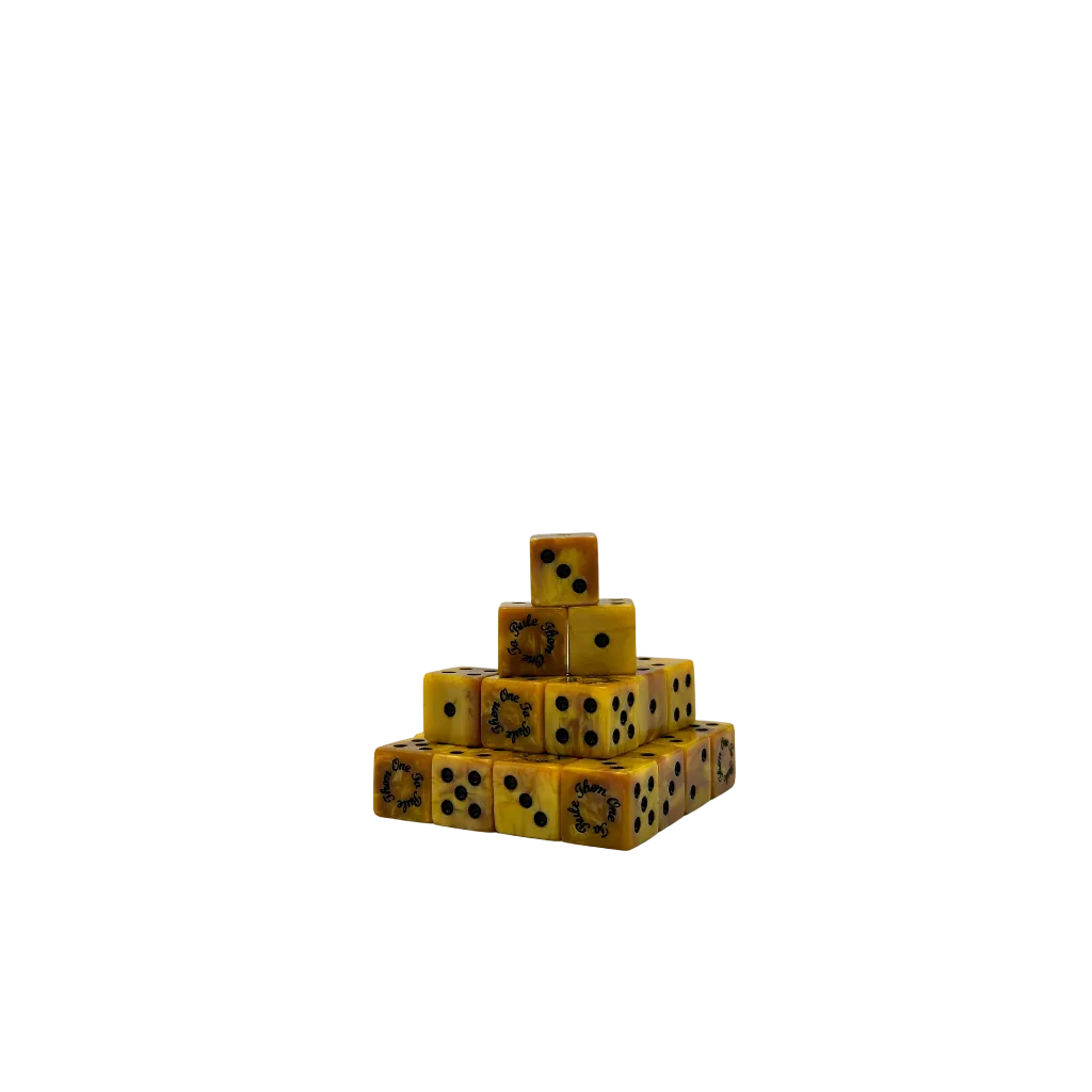 Gold Ring Dice 16mm Square (25 Stück)-Baron of Dice-Radaddel