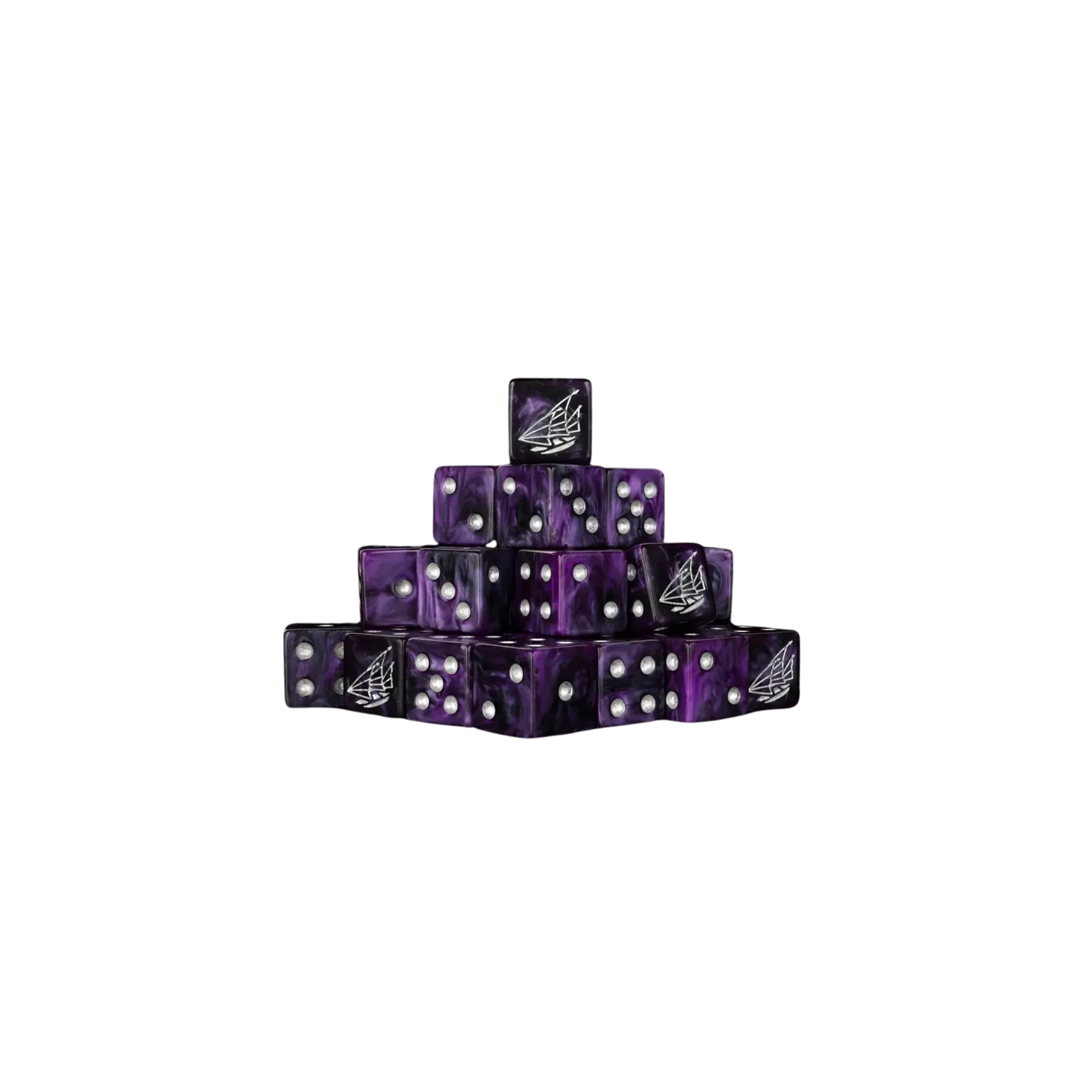 Black Ships Dice 16mm Square (25 Stück)-Baron of Dice-Radaddel