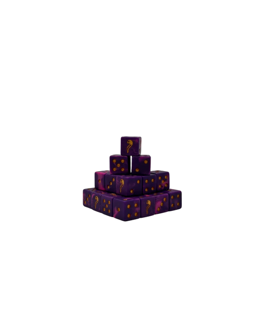 Black Serpent Dice 16mm Square (25 Stück)-Baron of Dice-Radaddel