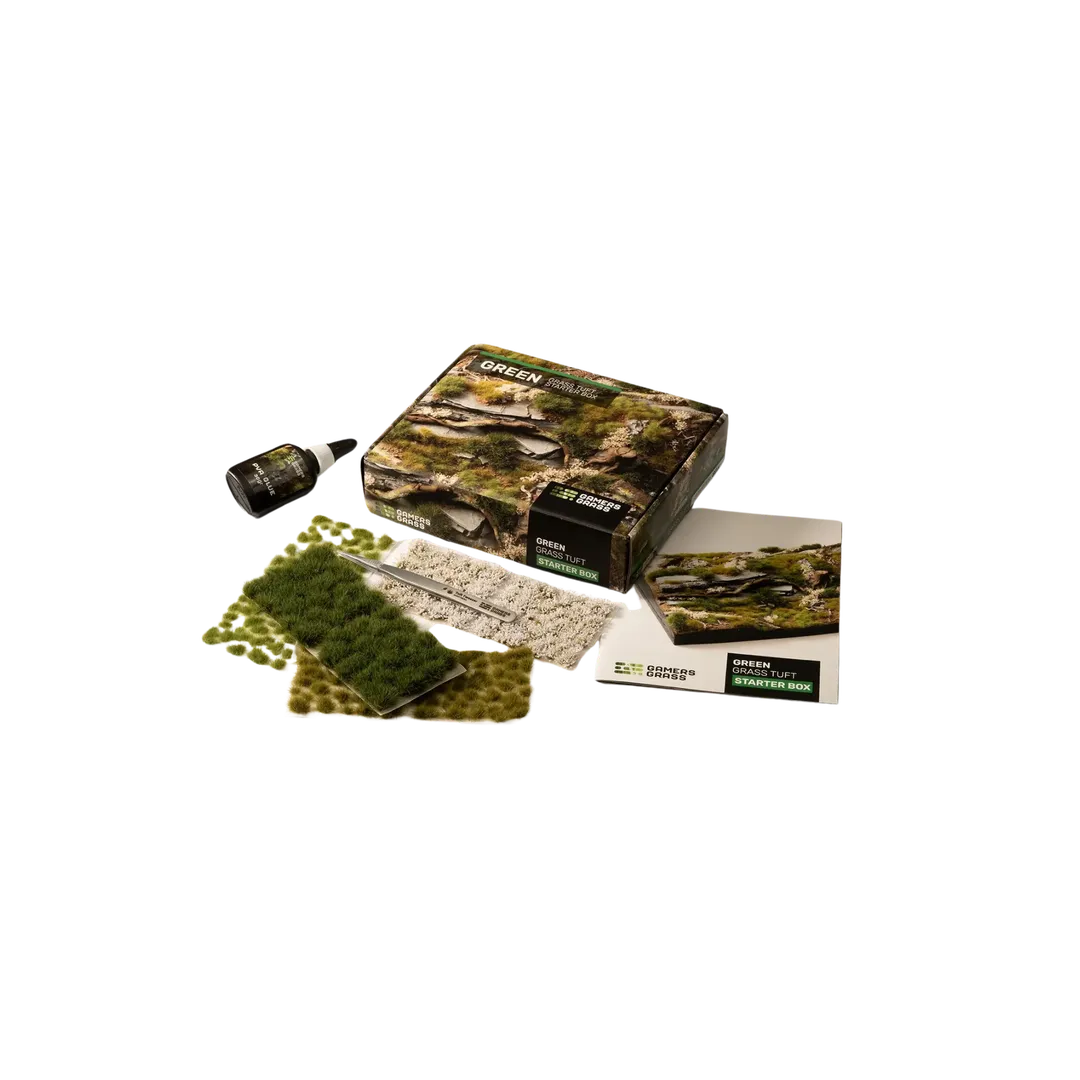 Tuft Starter Boxes - Green Grass-Gamers Grass-Radaddel