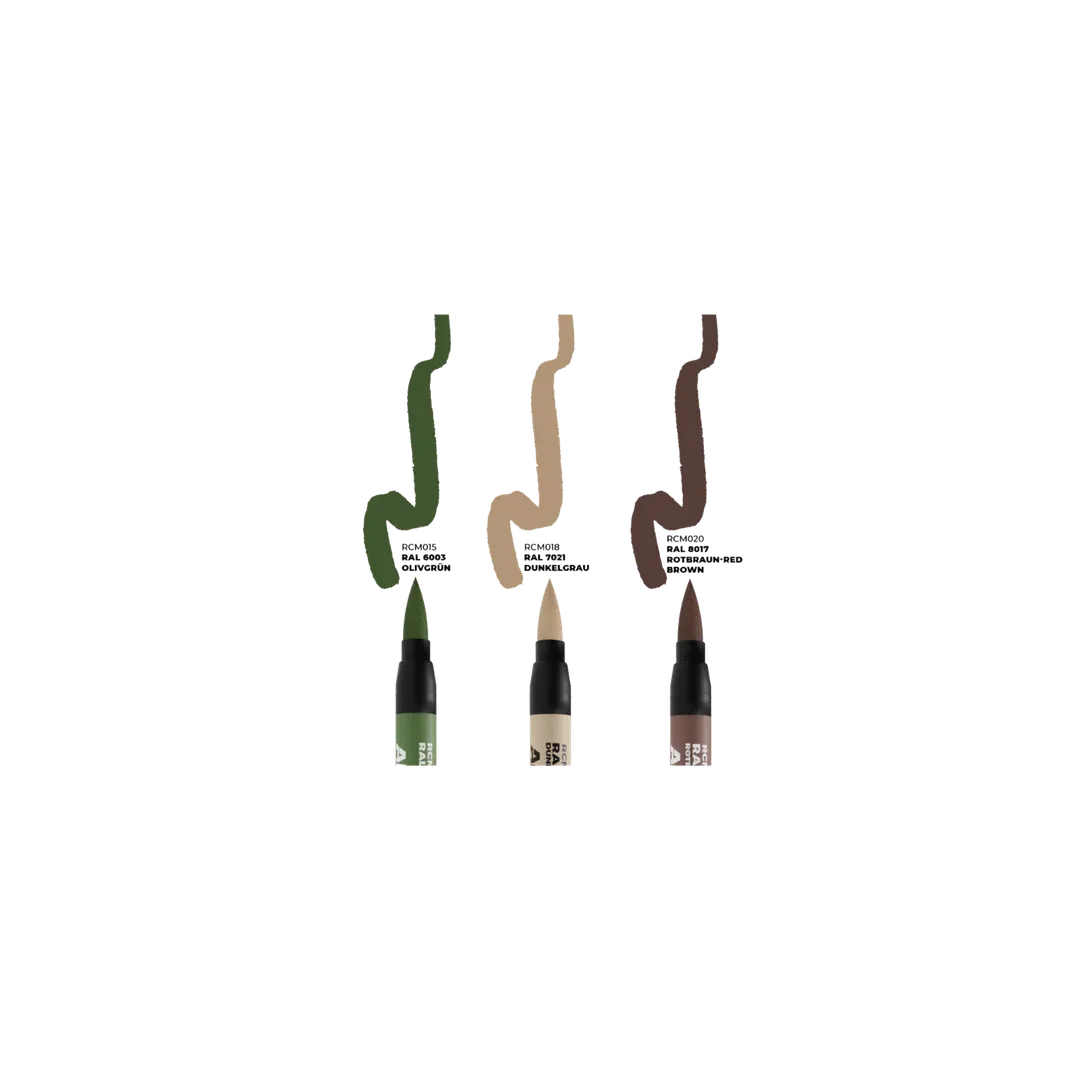 RC Markers Late German AFV Camo Colors Set-AK-Interactive-Radaddel