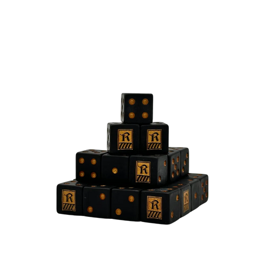 Radaddel Dice Gold Square 16mm (25 Stück)-Baron of Dice-Radaddel