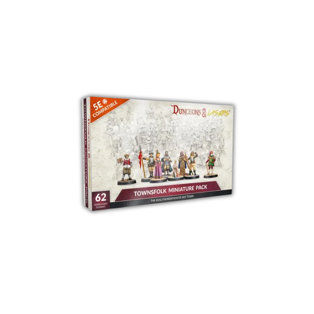 Dungeons & Lasers: Townsfolk Miniature Pack-Archon Studio-Radaddel