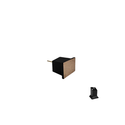 Büste Holzsockel 2.5x2.5cm Schwarz-Greenstuff World-Radaddel