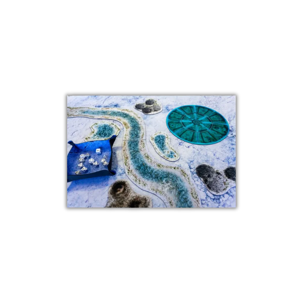 Neoprene Mat 2-sided Ice 36x36''-Playmats.eu-Radaddel