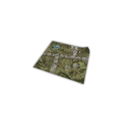 Neoprene Mat 2-sided Treasure Land 36x36''-Playmats.eu-Radaddel