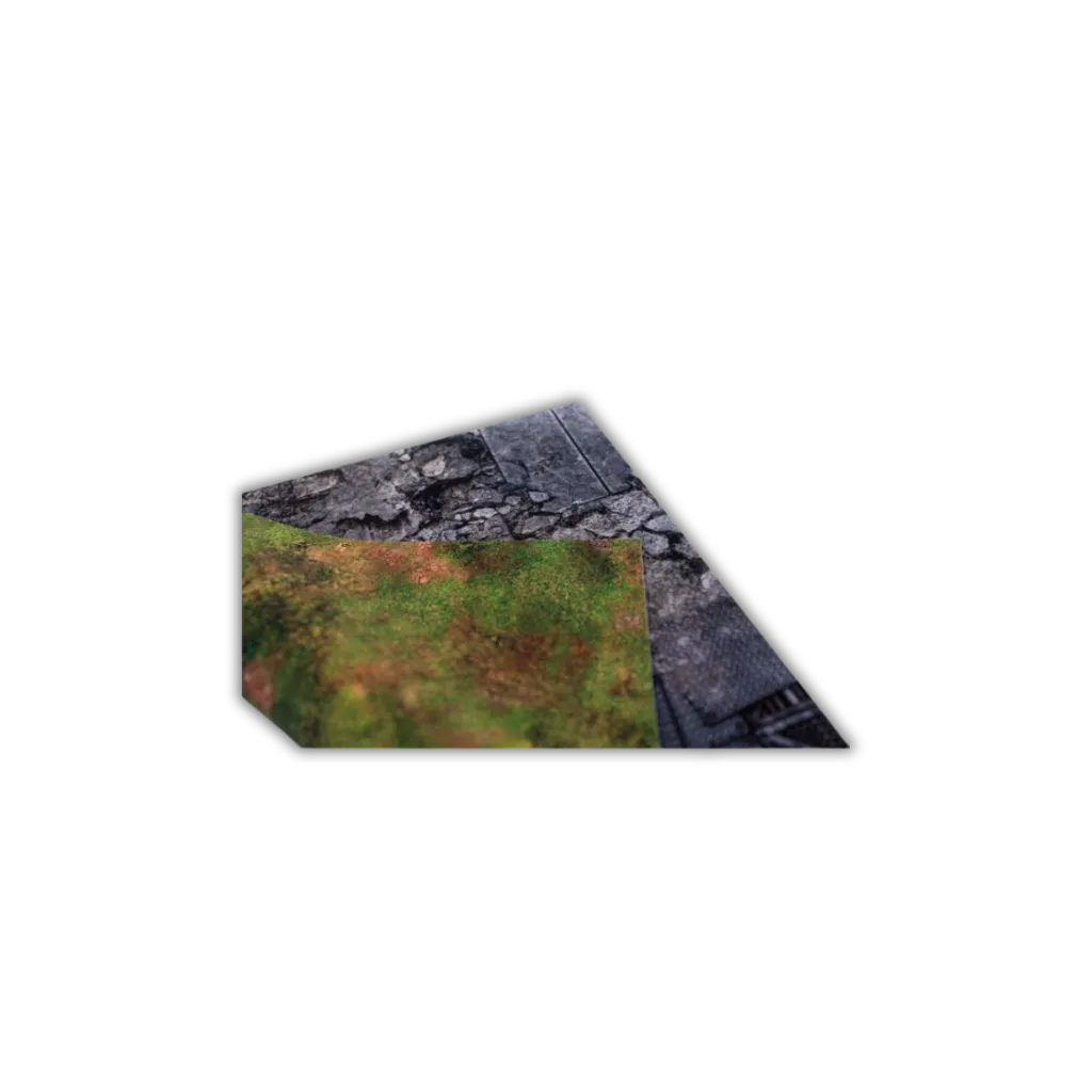 Neoprene Mat 2-sided Fallen City 44x60''-Playmats.eu-Radaddel