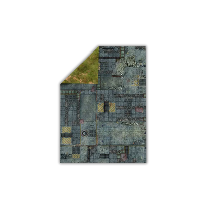 Neoprene Mat 2-sided Fallen City 44x60''-Playmats.eu-Radaddel