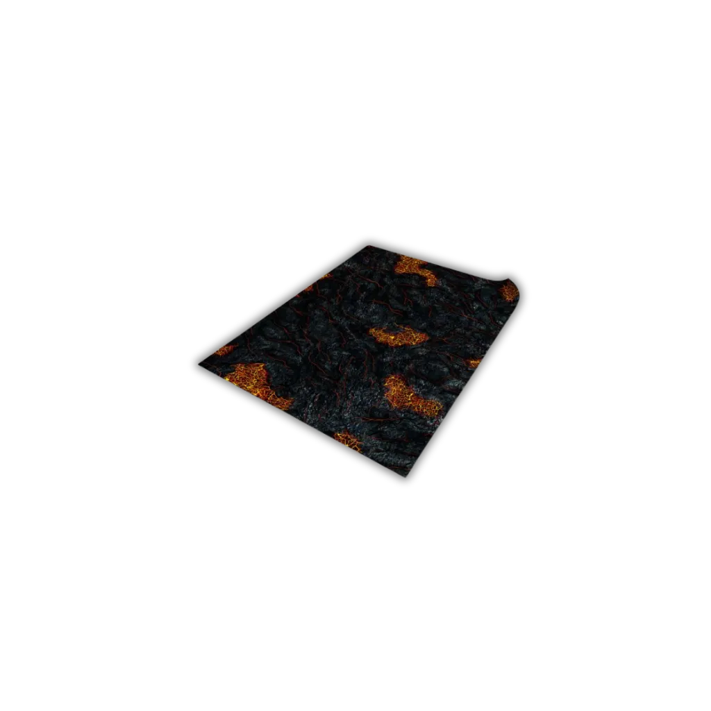 Neoprene Mat 2-sided Lava Fields 44x60''-Playmats.eu-Radaddel