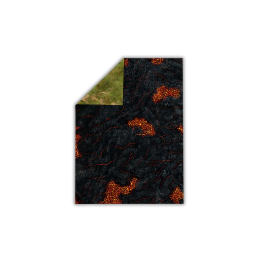 Neoprene Mat 2-sided Lava Fields 44x60''-Playmats.eu-Radaddel