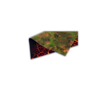 Neoprene Mat 2-sided Lava Fields 44x60''-Playmats.eu-Radaddel
