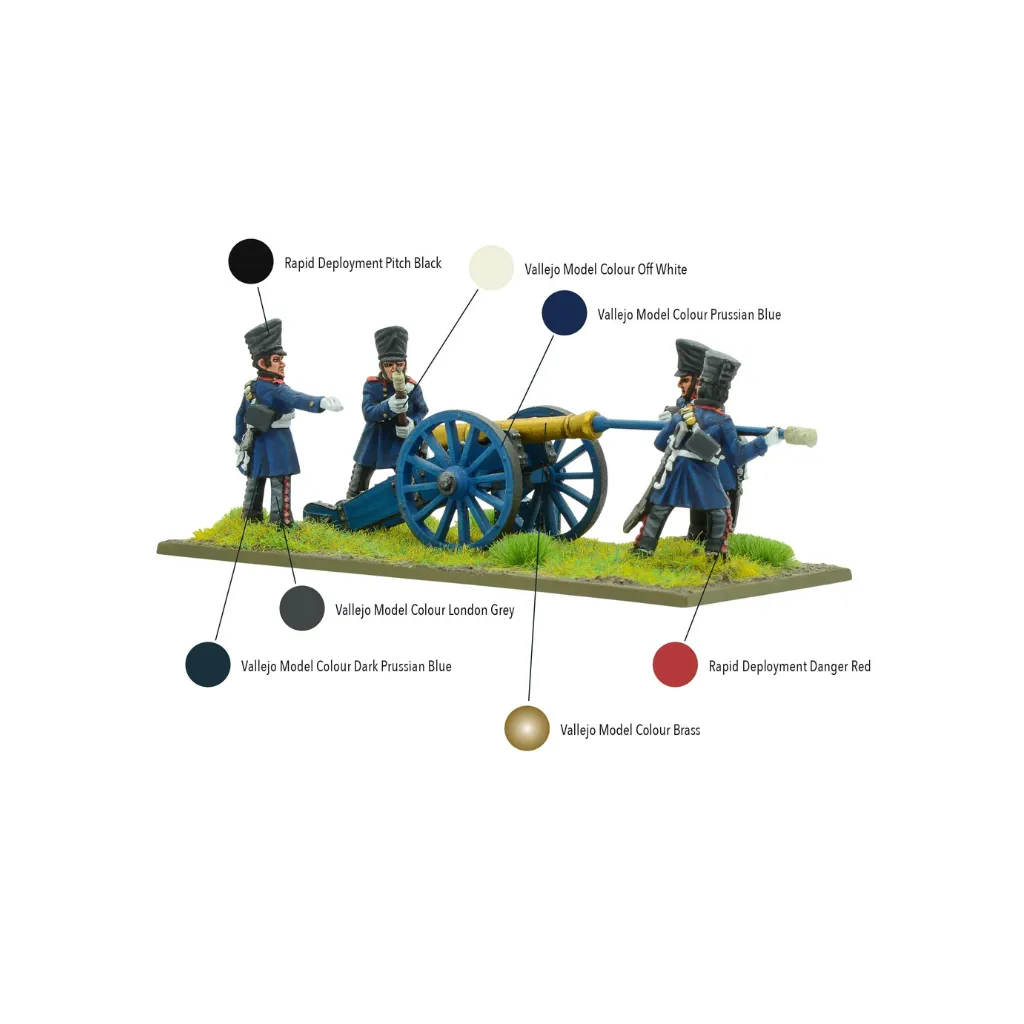 Napoleonic Prussian Horse Artillery with 6-Pdr (1813-1815)-Warlord Games-Radaddel